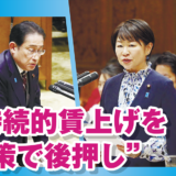 昨年を上回る賃上げの実現や「年収の壁」問題について岸田総理大臣を質す田村議員